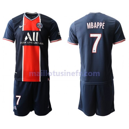 Maillot de Foot Paris Saint-Germain Kylian Mbappé 7 Domicile 2020-21 - Enfant